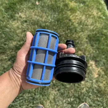 Sprinkler inline filter after cleaning &mdash; mesh clear and clean